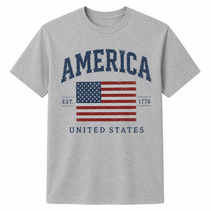 America Flag Graphic United States Family 4th Of July Shirt
