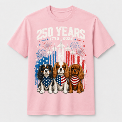 250 Years America Cavalier King Charles Spaniel 4th of July Shirt