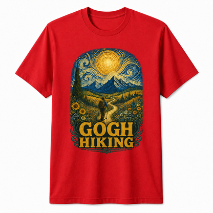 Gogh Hiking Funny Hiking Van Gogh Art Hiker Shirt
