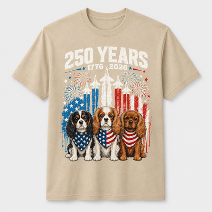 250 Years America Cavalier King Charles Spaniel 4th of July Shirt