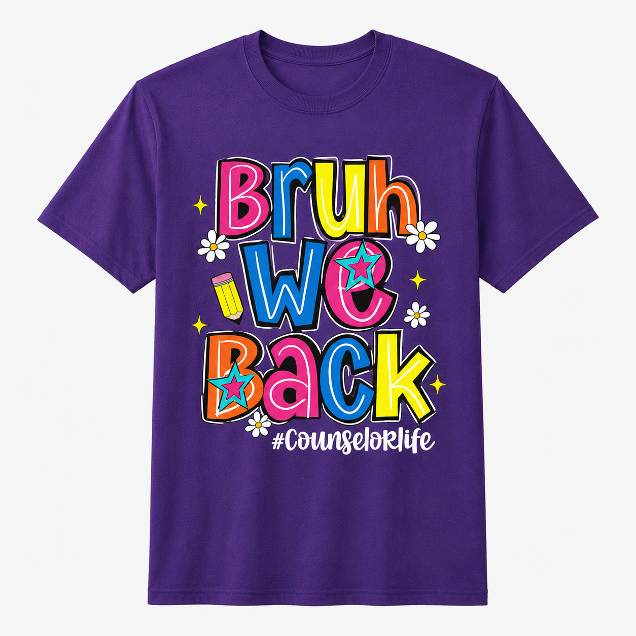 Bruh We Back Counselor Life First Day of School Funny Shirt