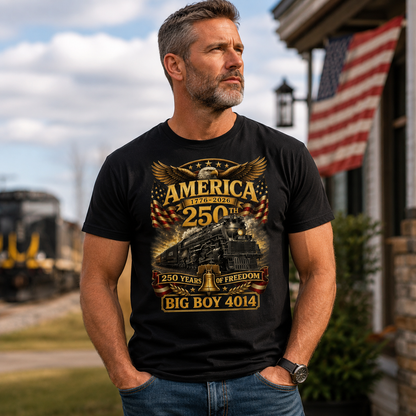 Big Boy 4014 Train USA 250th Anniversary Shirt