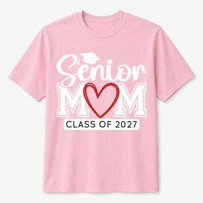 Senior Mom Class of 2027 Graduation Funny Graduate Shirt