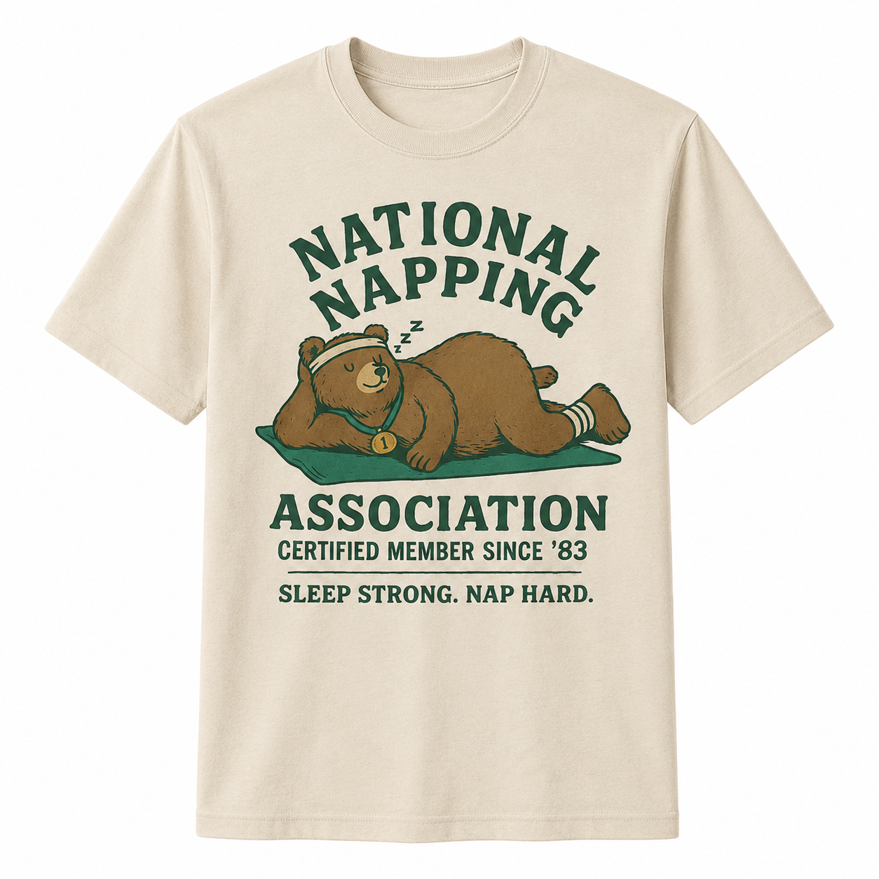 National Napping Association Bear Shirt