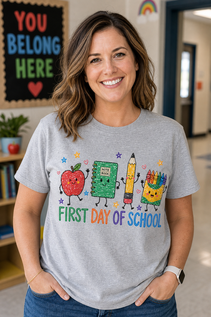 First Day Of School Comfort Colors Shirt
