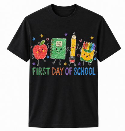 First Day Of School Comfort Colors Shirt