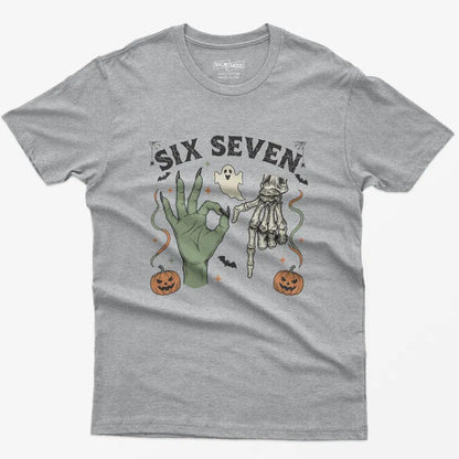 Six Seven Meme Shirt: Retro Halloween Graphic Tee