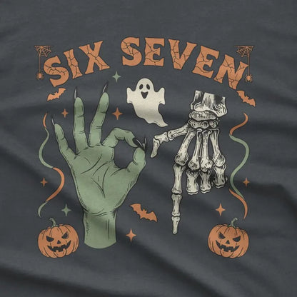 Six Seven Meme Shirt: Retro Halloween Graphic Tee