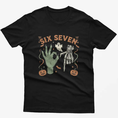 Six Seven Meme Shirt: Retro Halloween Graphic Tee