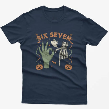 Six Seven Meme Shirt: Retro Halloween Graphic Tee